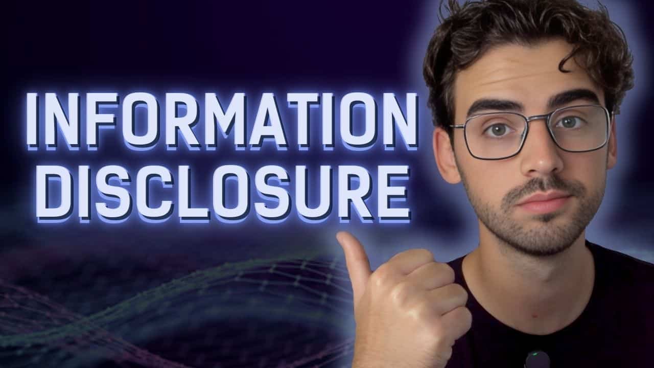 Information disclosure qué es y cómo funciona
